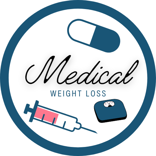 Medical Weight Loss illustration with capsule pill